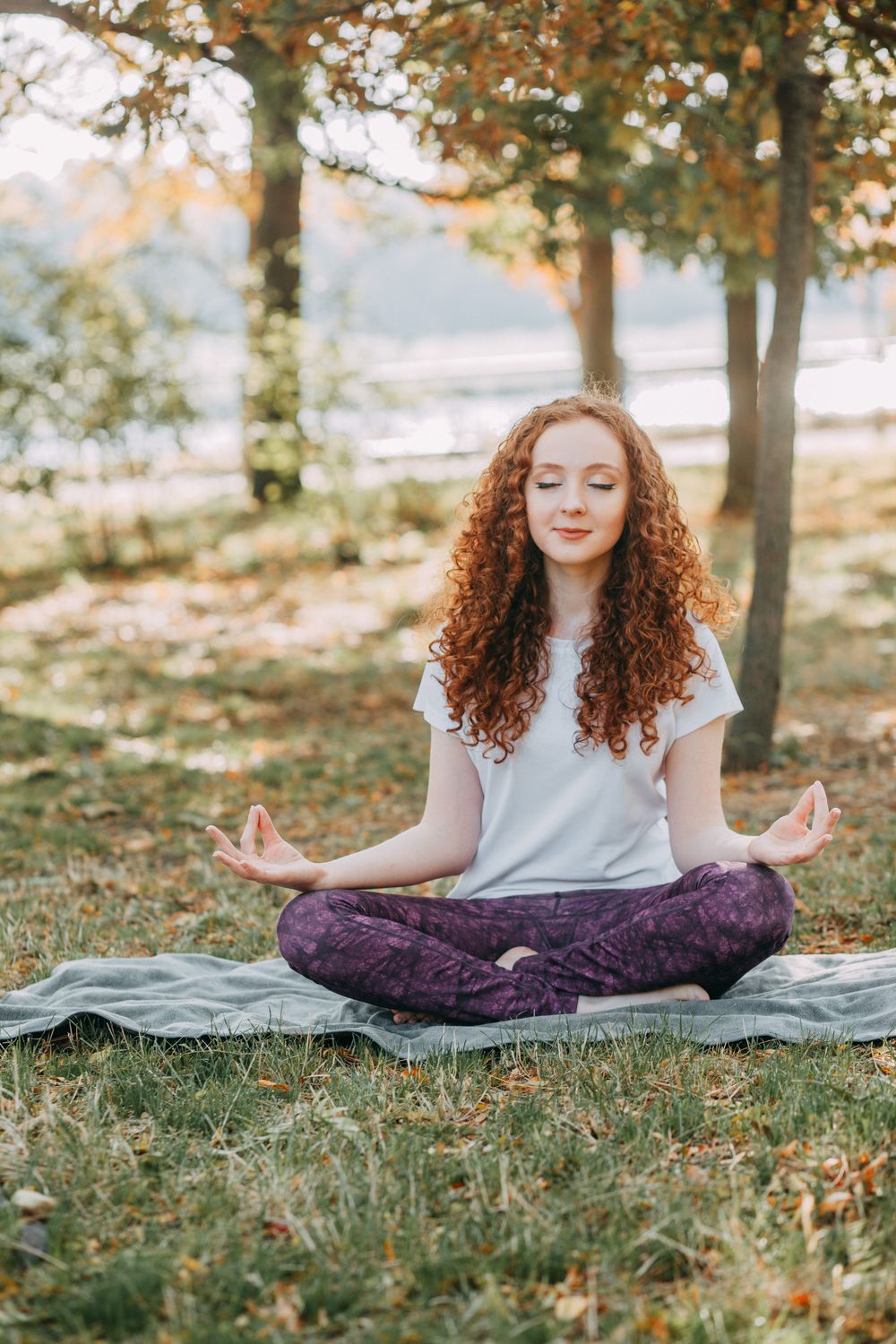 Meditation im weichen Licht